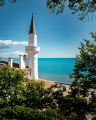 Balchik-Palast (Schloss) und botanischer Garten der rum&auml;nischen K&ouml;nigin Marie am bulgarischen Schwarzen Meer