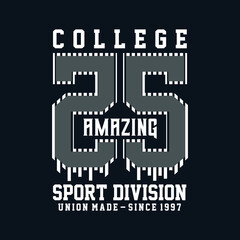 Varsity college sports vector print and other use