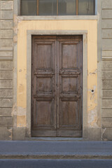 old wooden door