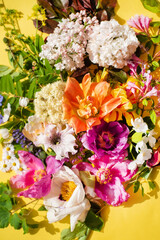 floral set for celebration card