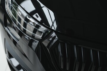 Naklejka premium close-up design of a modern car