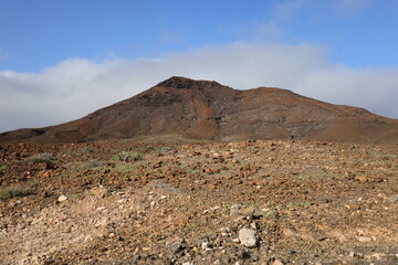 view of a mountain in Jandia Natural Park to Fuerteventura