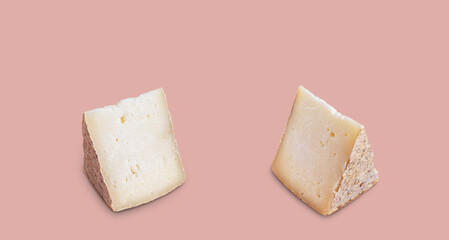 Piece of pecorino cheese. Top italian cheeses - Pecorino Cheese. Piece of italian pecorino cheese...