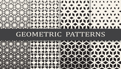 Geometric halftone pattern set