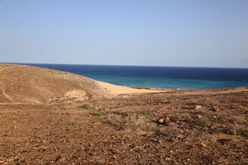 Photo sur Plexiglas Plage de Sotavento, Fuerteventura, Îles Canaries Sotavento de la plage de Jandía au sud de Fuerteventura
