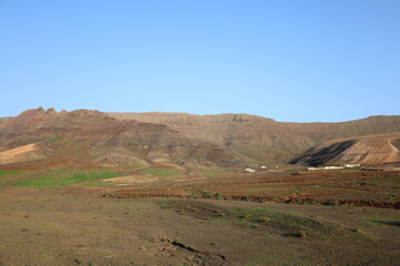 view on the mountain of Cardon in Fuerteventura