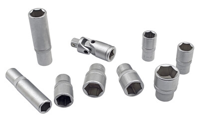 set of hex keys on white