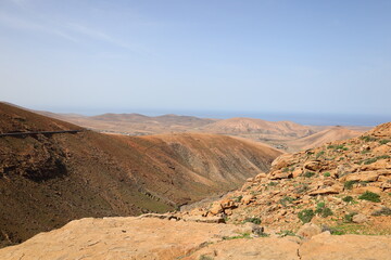 Viewpoint of  Risco de Las Peñas to Fuerteventura
