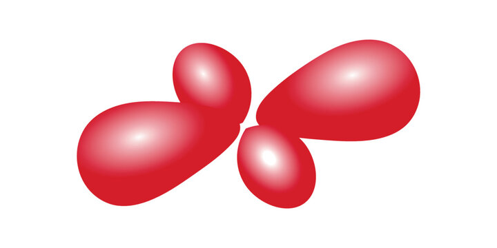 The hybrid orbitals required for square planar complex ions. Scientific vector illustration isolated on white background.