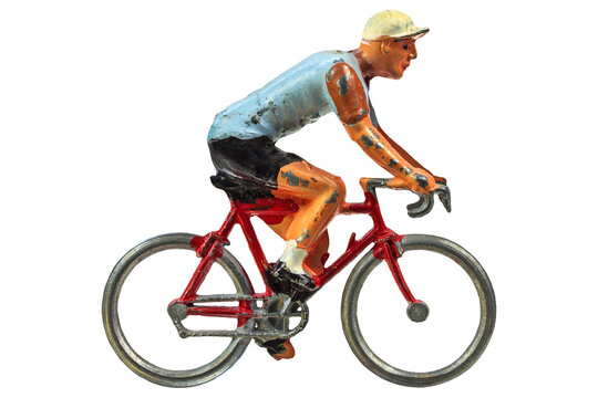 Vintage miniature sport cyclist
