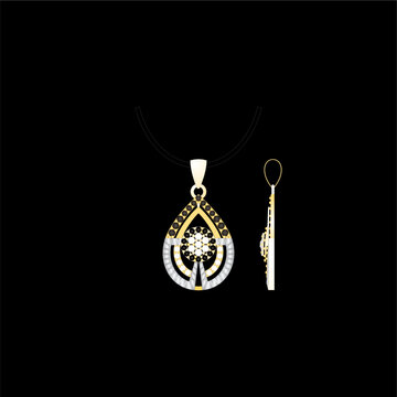 Illustration of jewelery pendant designs with precious stones, Great for jewelry factories and jewelry stores