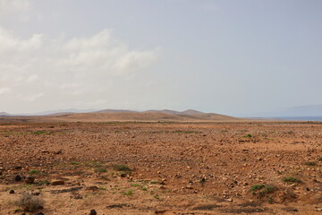 View on valley in Fuerteventura