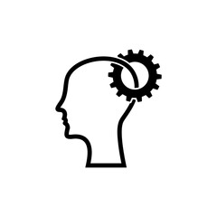 Gear in head icon.