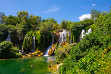 Kravice waterfall on the Trebizat River in Bosnia and Herzegovina