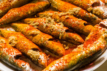 Mackerel fish Seasoning and cooking