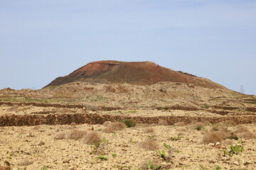 view on the volcano Calderón Hondo in Fuerteventura
