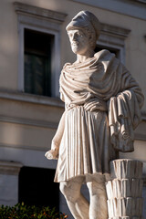 Marble statue of Pericles in Athens, Greece