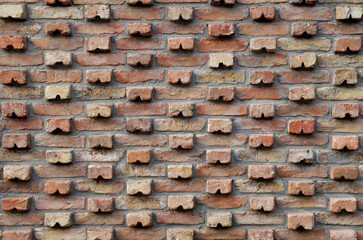 New decorative brick wall close
