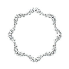 Frame, in the style of an ornament, Vector illustration eps 10, Art.	