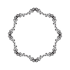 Frame, in the style of an ornament, Vector illustration eps 10, Art.	