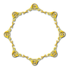 Frame, in the style of an ornament, Vector illustration eps 10, Art.	