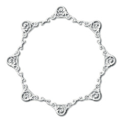 Frame, in the style of an ornament, Vector illustration eps 10, Art.	