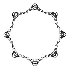 Frame, in the style of an ornament, Vector illustration eps 10, Art.	