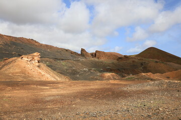 View on volcanes de Bayuyo to Fuerteventura
