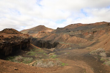 View on volcanes de Bayuyo to Fuerteventura

