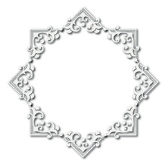 Frame, in the style of an ornament, Vector illustration eps 10, Art.	