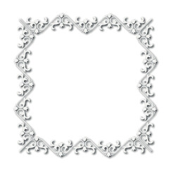 Frame, in the style of an ornament, Vector illustration eps 10, Art.	