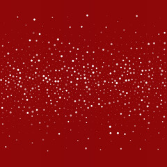 Silver Snowfall Vector Burgundy Background.