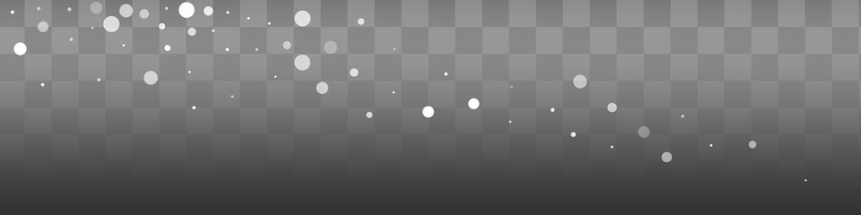 White Snowfall Vector Red Panoramic Background.