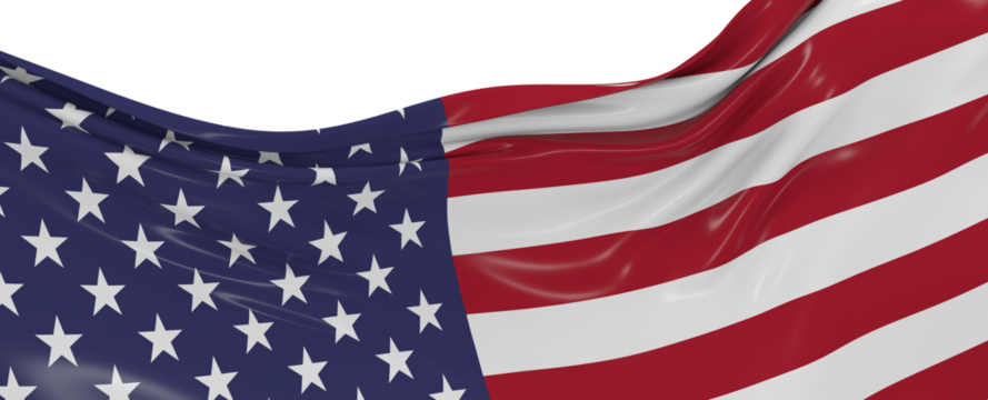 American Flag Wave Close Up