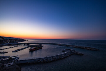 sunrise in ventimiglia