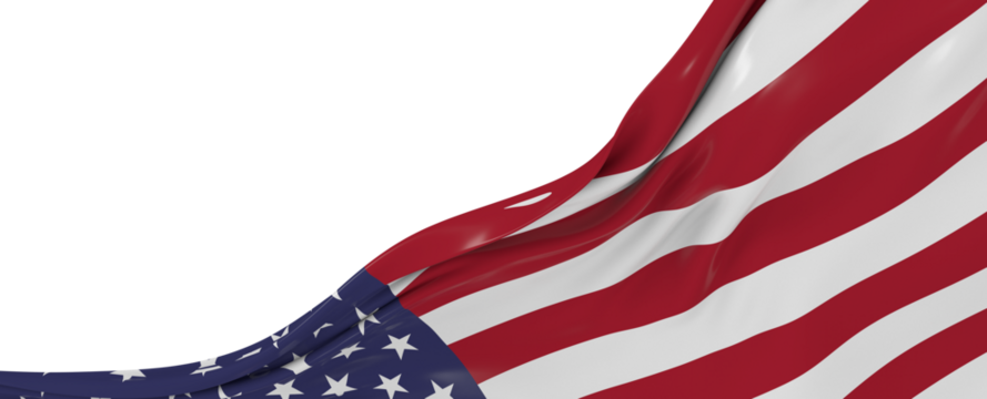 American Wave Flag Backgroun. USA