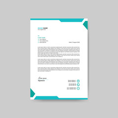 Modern business letterhead template
