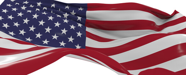 Fototapeta premium American flag for Memorial Day, 4th of July, Labour Day png