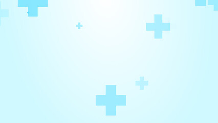 Obraz premium Medical white blue cross pattern background.