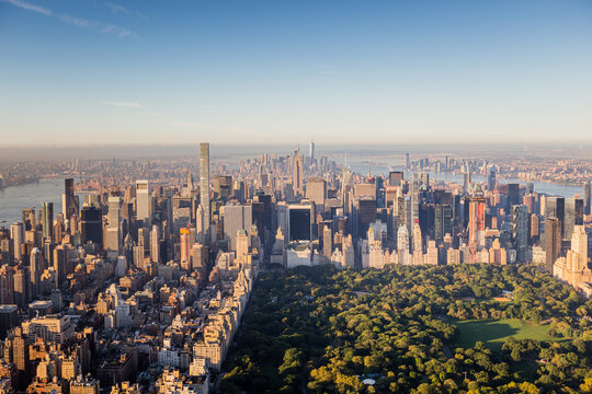 Central Park New York City Manhattan Aerial