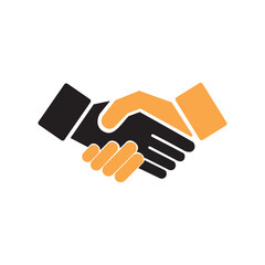 handshake icon vector symbol sign