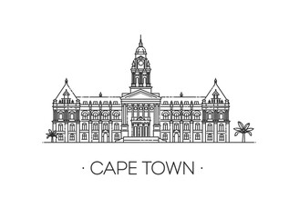 Fototapeta premium Cape Town City Hall. Cape Town travel landmark