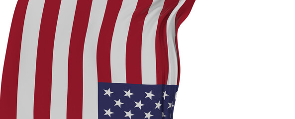 Obraz premium American Wave Flag Backgroun. USA