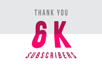 6 K  subscribers celebration greeting banner with Tiled Design