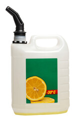 Liquid for the glass washer with lemon
