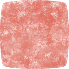 Pale red watercolor rounded square 