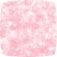 Pink watercolor rounded square 