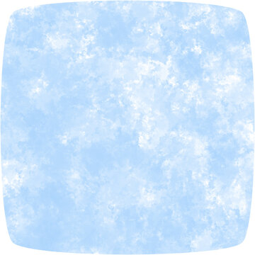Blue watercolor rounded square 