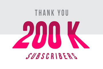 200 K subscribers celebration greeting banner with Tiled Design