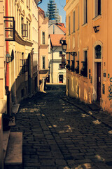 Obraz premium street in the town